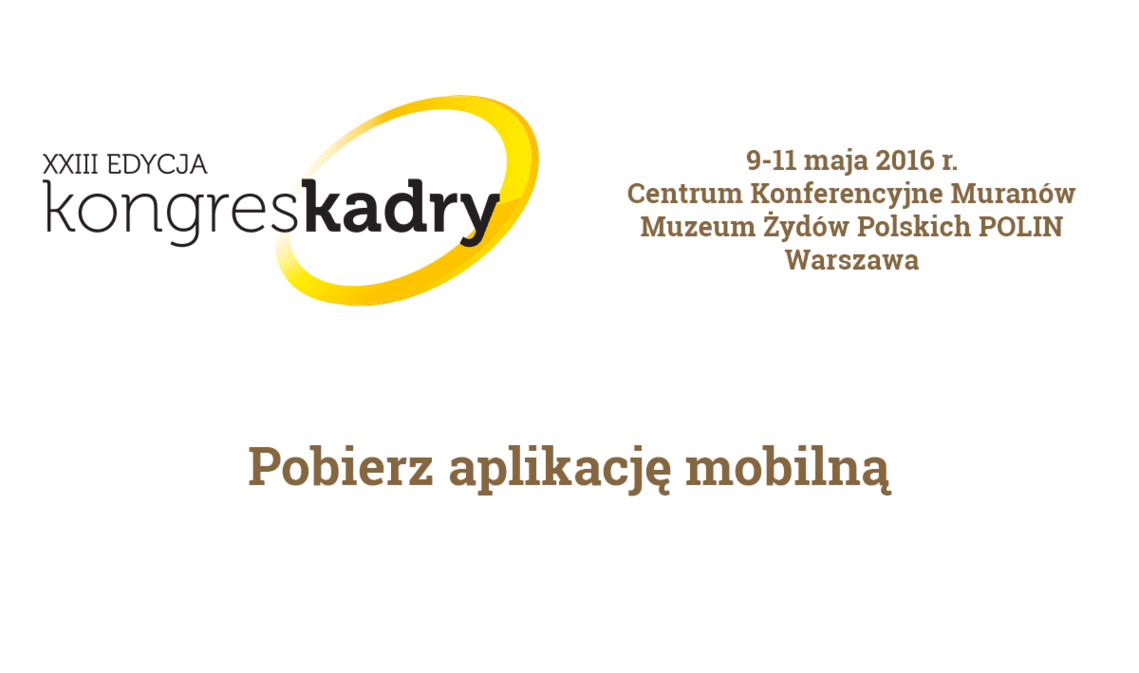 Blog - Kongres Kadry begins today – the meeting of HRM professionals