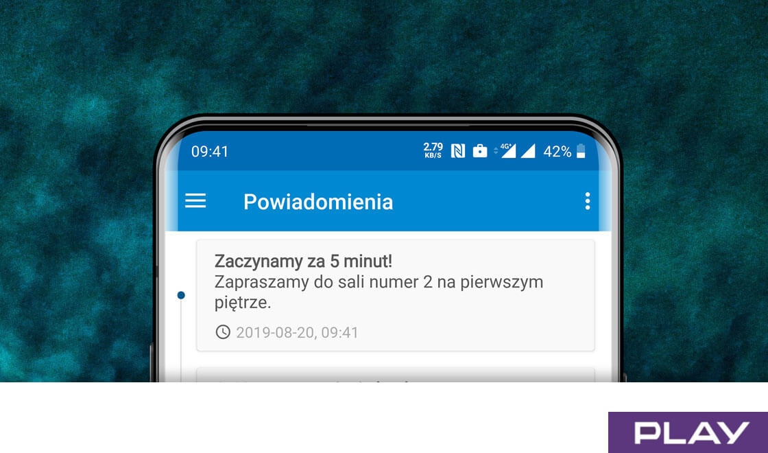 Blog - Notifications about sessions on PLAY event – case study